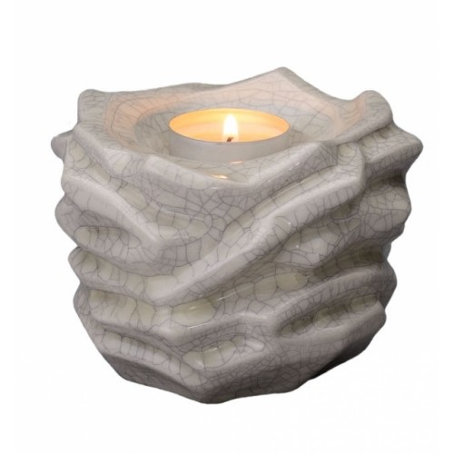 Jesus of Nazareth Eternal Flame - Ceramic Cremation Ashes Candle Holder Keepsake – Craquelure